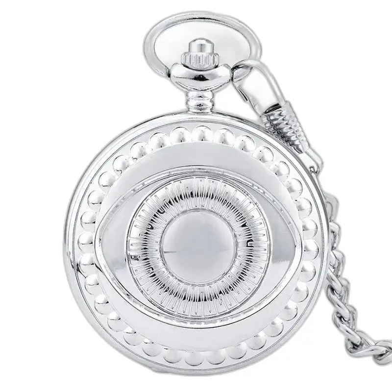 Prachtig koperen zakhorloge met zilveren ketting, elegant en vintage