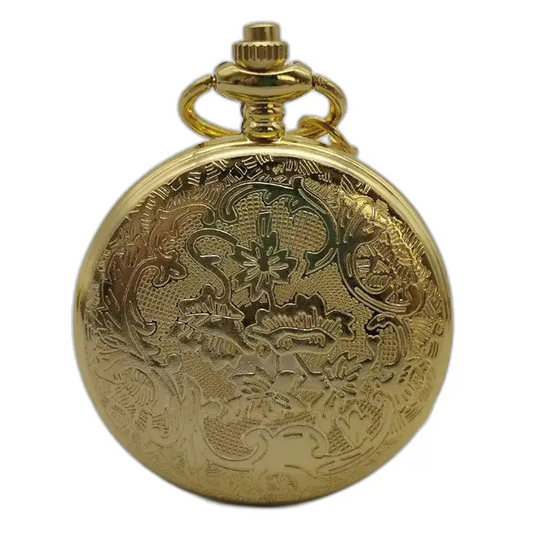Demi Chasseur Chic herenzakhorloge met prachtige sierlijke gouden wijzerplaat