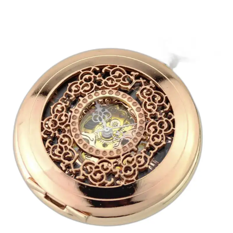Demi Chasseur roségouden mechanisch zakhorloge met een elegant en vintage design