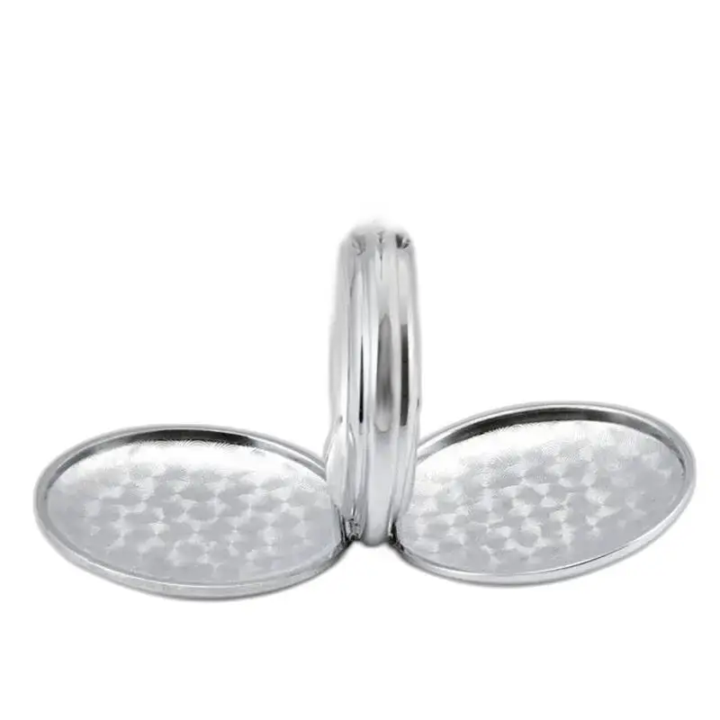 Zilver tafelzout in chic mechanisch zakhorloge met dubbele klep
