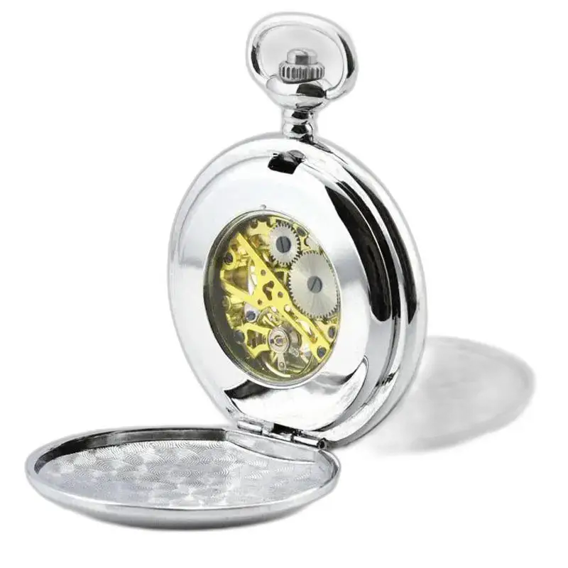 Chique Double Flap Mechanisch zakhorloge met een elegant en tijdloos design