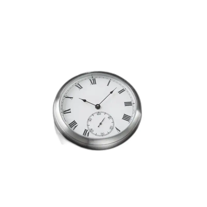 Zakhorloge Elegante spiegel Goud mechanisch met zilveren Romeinse cijfers