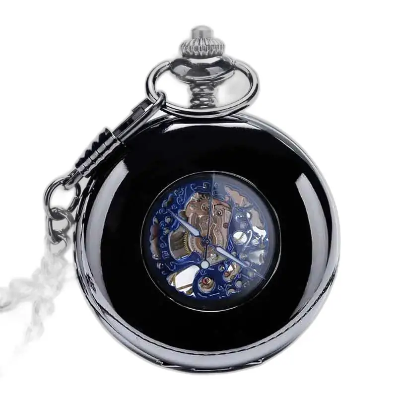 Stijlvol zakhorloge voor heren met een uniek design in zwart en zilver