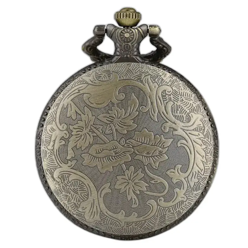 Vintage sierlijke bronzen ketting dames zakhorloge, stijlvolle toevoeging aan uw collectie