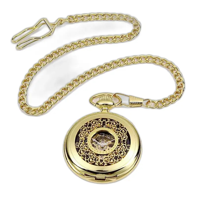 Chique gouden dameszakhorloge met handmatige opwinding en mechanisch uurwerk