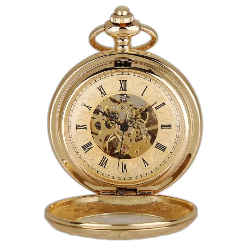 Golden Memory Luxe zakhorloge met een klassiek en elegant gouden design