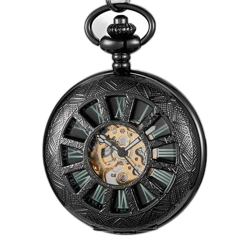 Evil Flower Luminous zakhorloge met een elegante vintage zwarte wijzerplaat