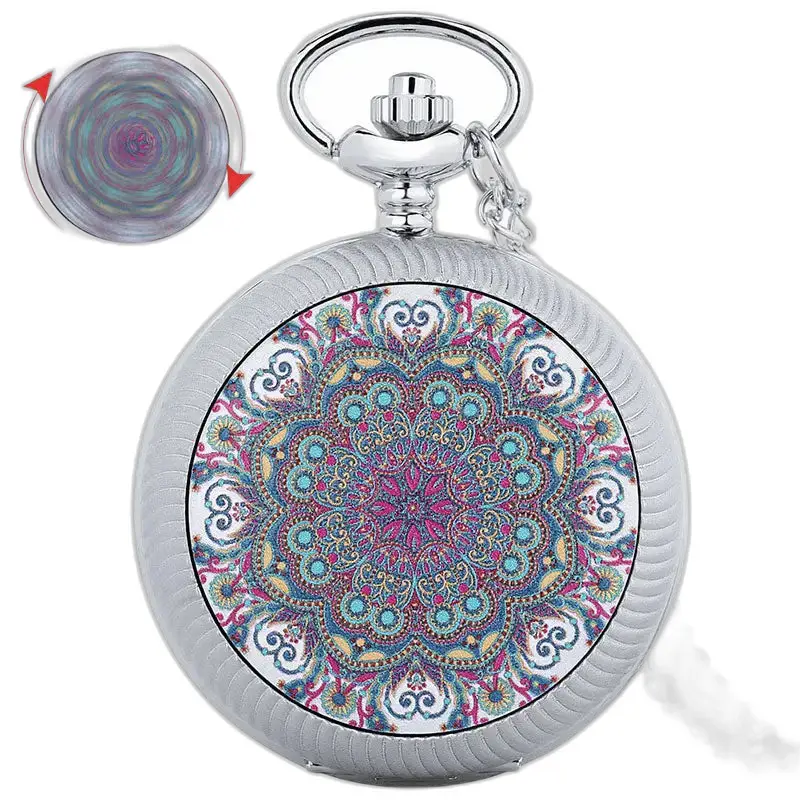 Luxe zakhorloge met kleurrijk mandala-ontwerp voor dames en heren