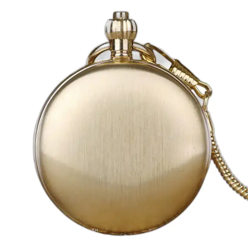 Luxe mechanisch zakhorloge, handopwindbaar, dubbele jager, goudkleur