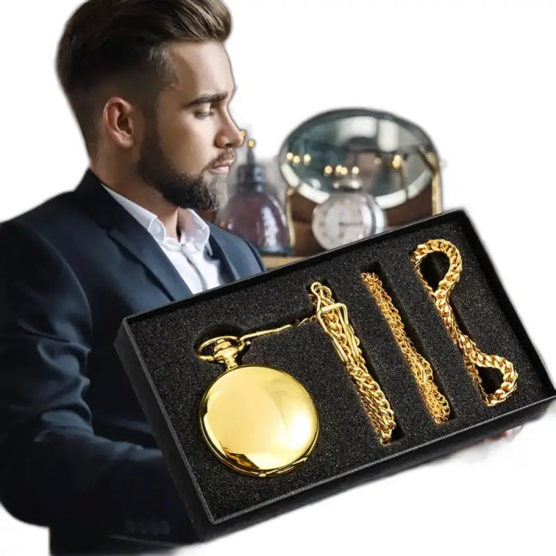 Gouden Tentation mechanisch zakhorloge met een elegante gouden afwerking