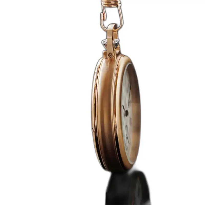 Vintage gouden mechanisch zakhorloge, een mysterieus en elegant stuk goud
