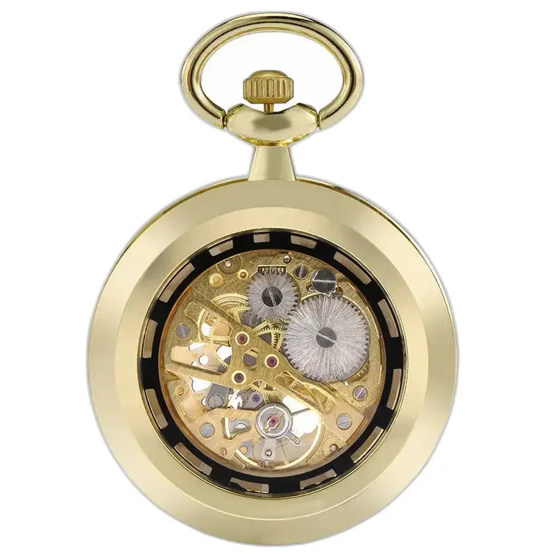 Golden Skeleton Chic mechanisch zakhorloge met elegant gouden design