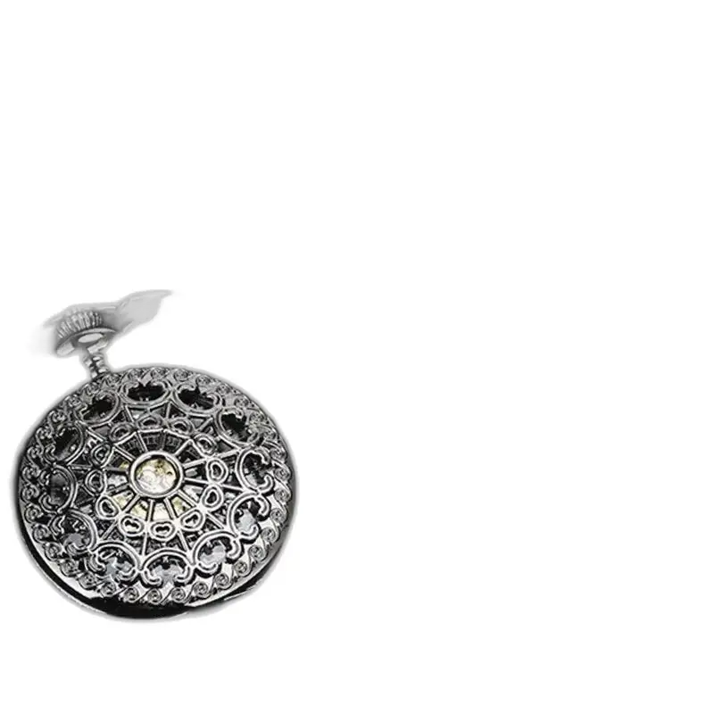 Steampunk luxe mechanisch opwindbaar zakhorloge met sierlijk mechanisch uurwerk