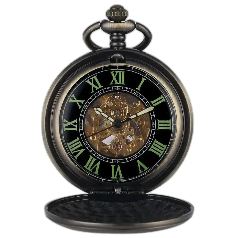 Aanpasbaar mechanisch zakhorloge met zichtbaar en lichtgevend mechanisme