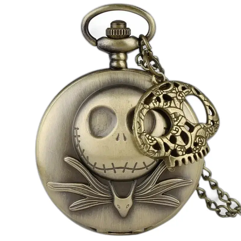 Vintage zakhorloge met Jack Skellington design, Nightmare Before Christmas thema