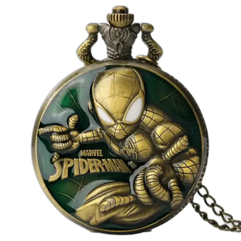 Vintage Marvel Spider Man quartz zakhorloge met uniek en nostalgisch ontwerp