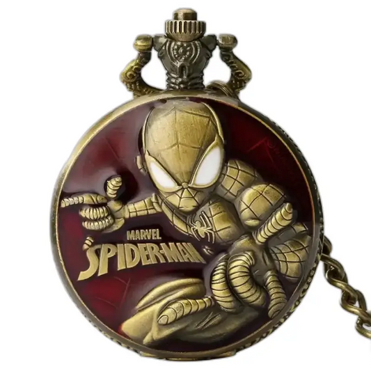 Vintage Marvel Spider Man quartz zakhorloge met Spiderman-ontwerp