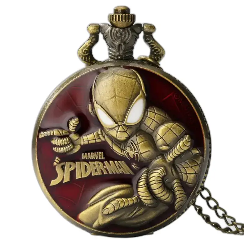 Vintage Marvel Spider Man quartz zakhorloge met uniek superheldenontwerp