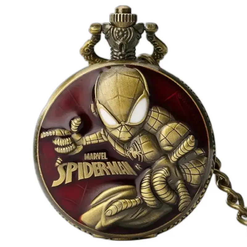Vintage Marvel Spider Man quartz zakhorloge met iconisch Spiderman-ontwerp