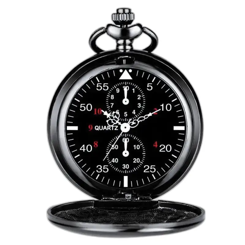 Modern chic quartz zakhorloge met meerdere wijzerplaten en zwarte achterkant