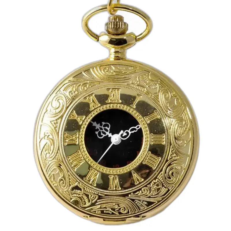 Romaine Luxe Gold zakhorloge met een elegant en verfijnd gouden design