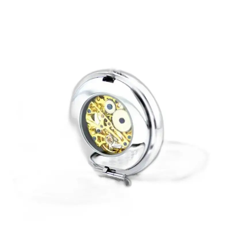Royal Luxury Pocket Watch Silver Chic, elegant koninklijk zakhorloge in staal