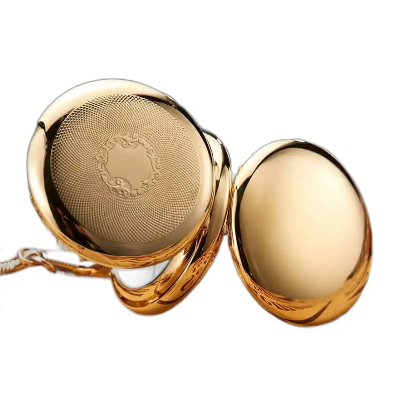 Royal Luxury Double Chasseur zakhorloge met open deksel en gouden details