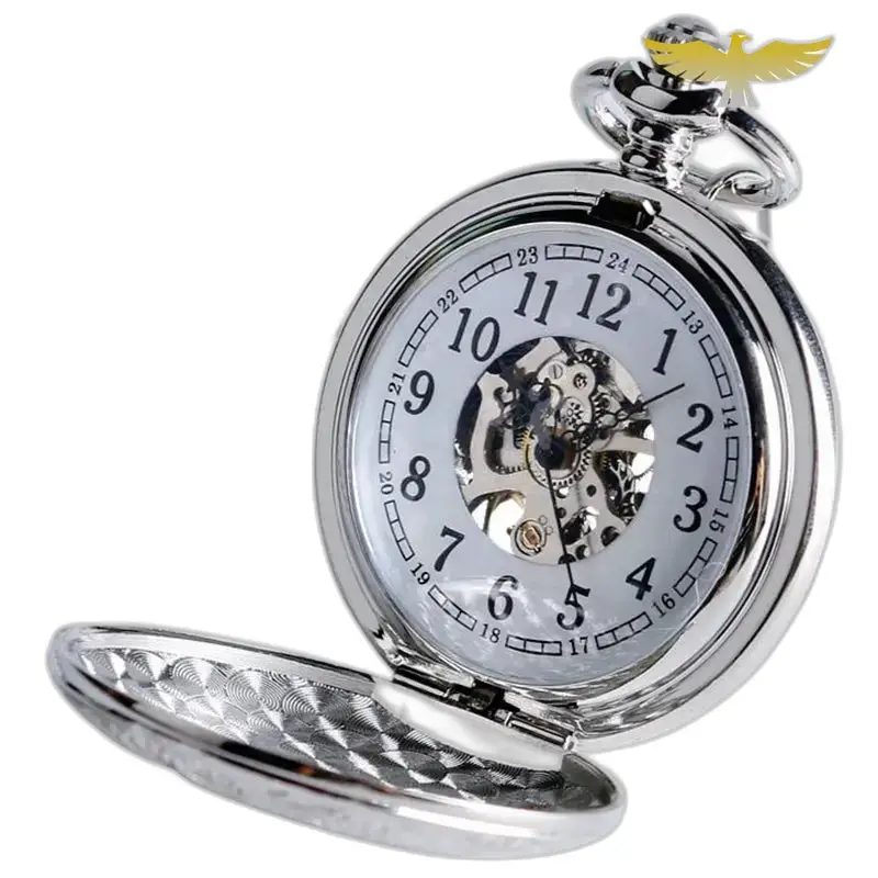 Royal Silver zakhorloge met zichtbaar mechanisme en chique design