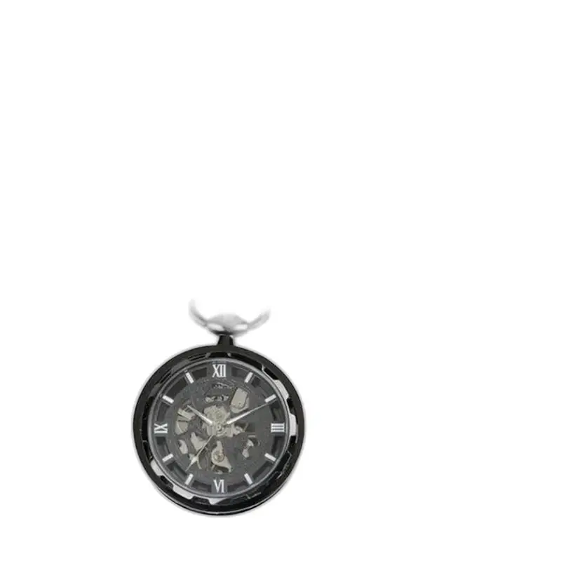 Chique mechanisch skeletzakhorloge met een elegant zwart design