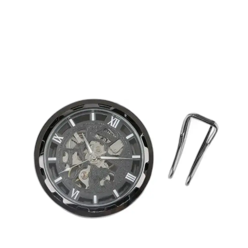 Stijlvol mechanisch skeleton zakhorloge met standaard, ideaal voor verzamelaars