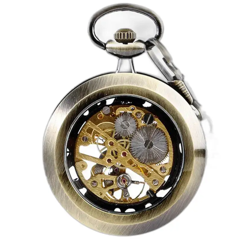 Modern skeletzakhorloge voor heren en dames met elegant mechanisch uurwerk