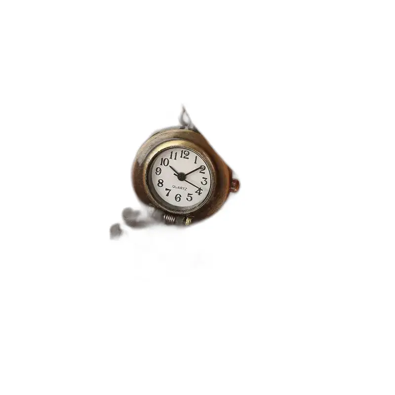 Vintage Eagle Watch bronzen kettingarmband met een elegante antieke klokhanger