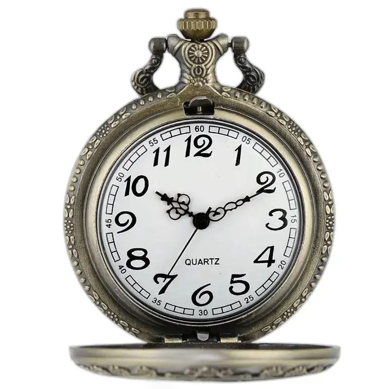 Vintage Alice kettinghorloge met antiek zakhorloge met witte wijzerplaat
