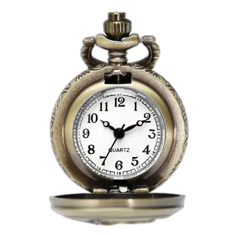 Big Ben bronzen fancy kettinghorloge met zakhorloge in antieke stijl