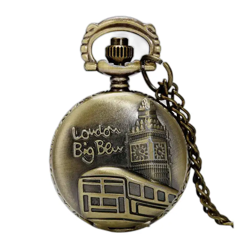 Big Ben Bronze Fantasy kettinghorloge met een Londens ontwerp in bronskleur