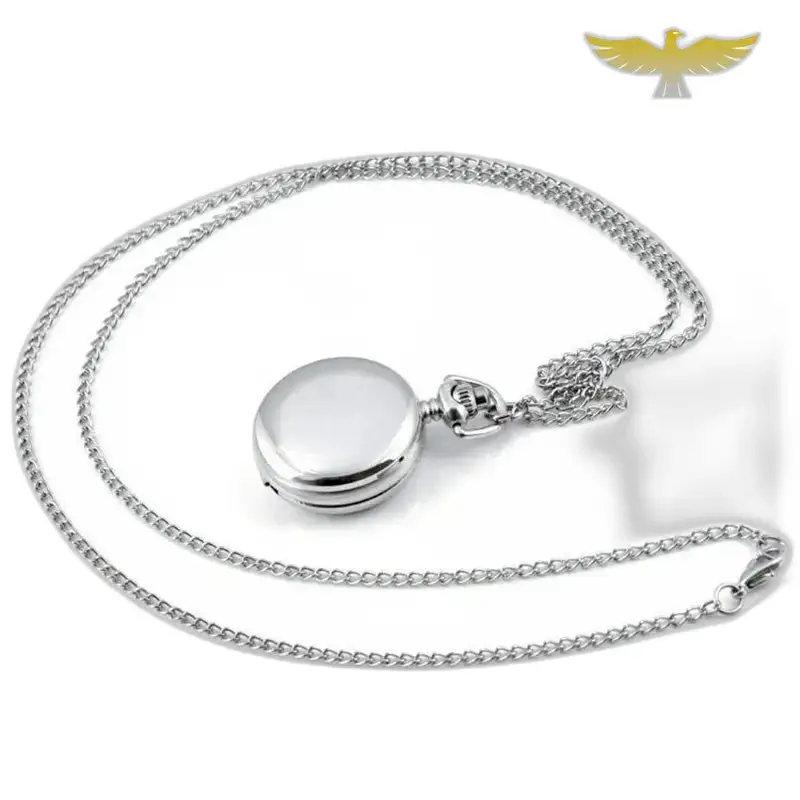 Bird Poetry Silver Fantasy kettinghorloge, elegant zilveren kettinghorloge