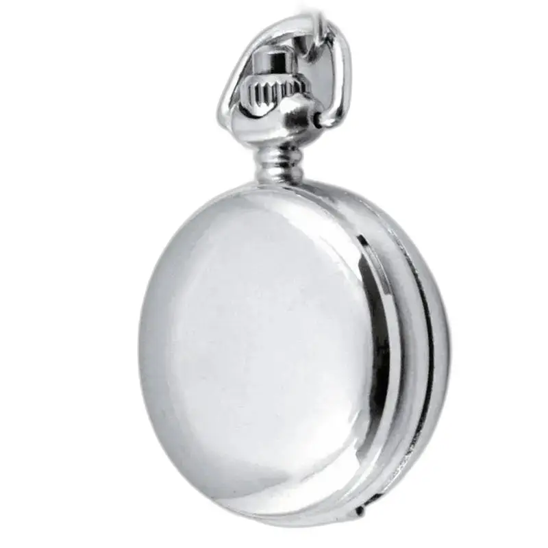 Bird Poetry Silver Fantasy kettinghorloge met een elegant zilveren zakhorloge