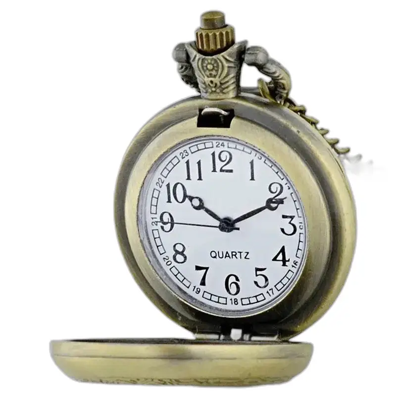 Vintage aquarel Zen Boeddha kettinghorloge met decoratieve ketting en antiek horloge
