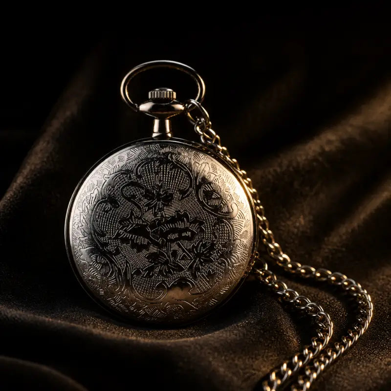 Kwartszakhorloge voor dames met witte wijzerplaat - Univers Gousset
