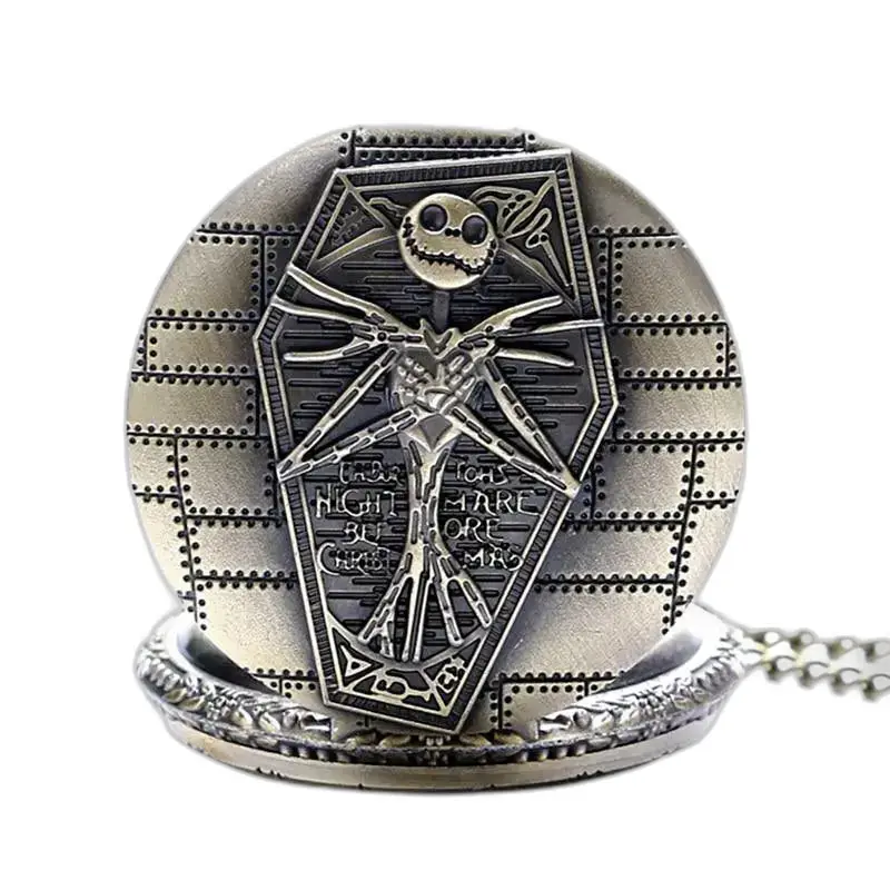 Nightmare Before Christmas kettinghorloge in brons, uniek accessoire voor fans