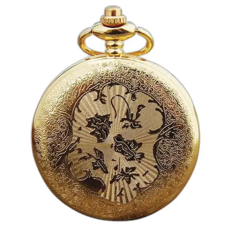 Chique Royale kettinghorloge met sierlijk gouden kettinghorloge voor heren en dames