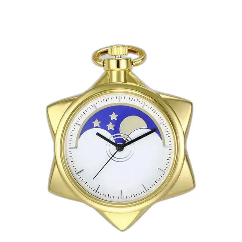 Vintage gouden ster kettinghorloge met gouden ster kettinghorloge