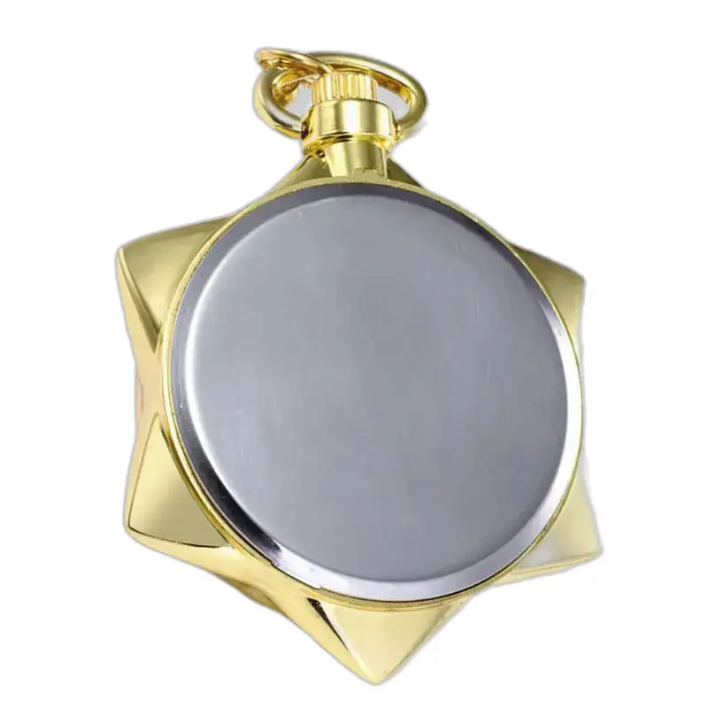 Gouden stervormige fles voor vintage gouden ster kettinghorloge