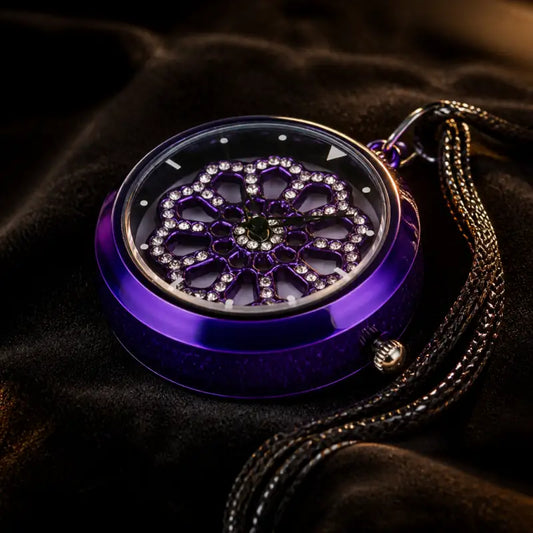 Quartz zakhorloge met bloemhanger voor dames - Univers Gousset