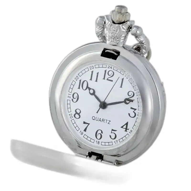 Vintage Fleurs Charmeuses kettinghorloge met een elegant zilveren zakhorloge