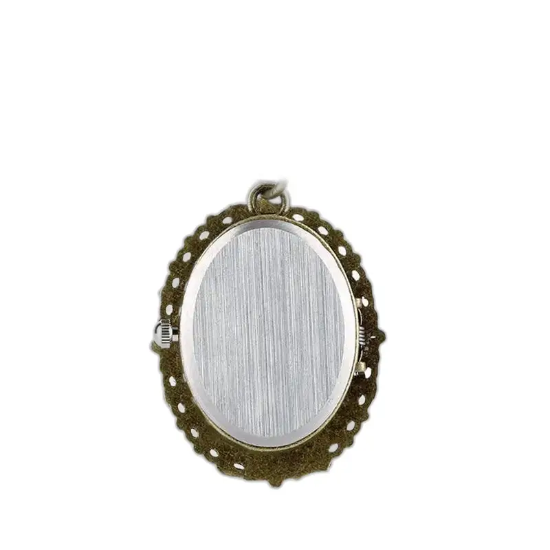 Holidays Romance kettinghorloge met sierlijk bronzen ovaal hangerhorloge