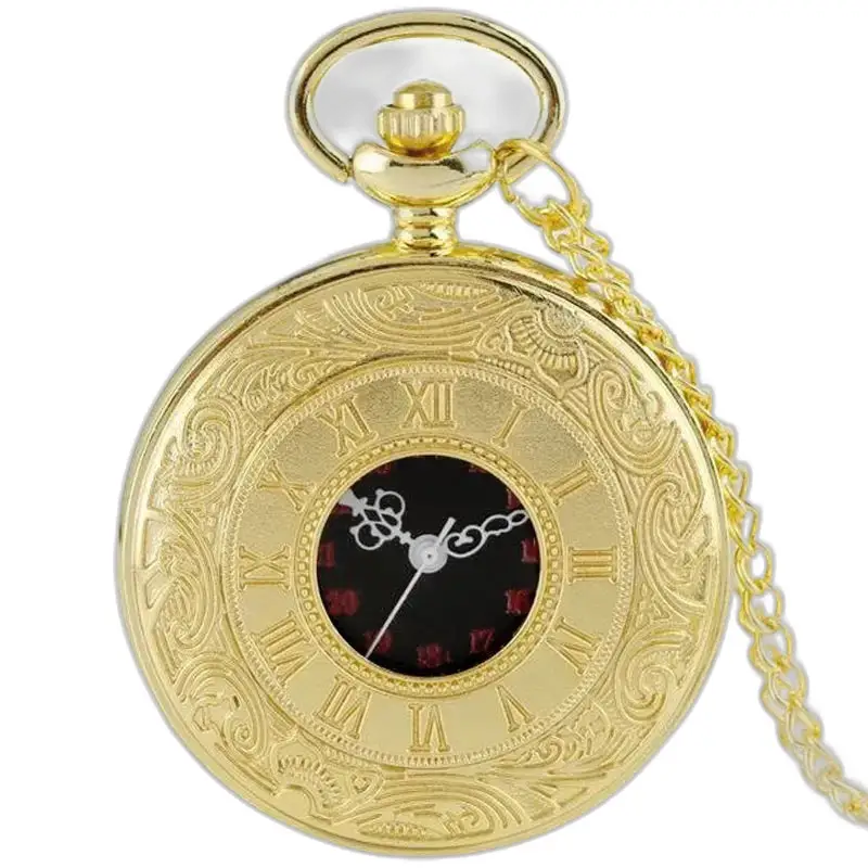 Mechanische kettinghorloge-hangerstijl Goud Zilver Zwart met elegante ketting
