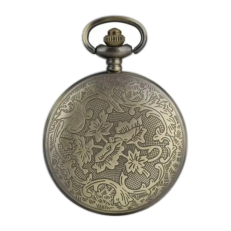 My Little Flower bronzen kettinghorloge met een elegante sierlijke bronzen wijzerplaat