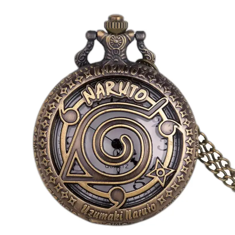 Automatisch bronzen Naruto-kettinghorloge, uniek ontwerp voor Naruto-fans