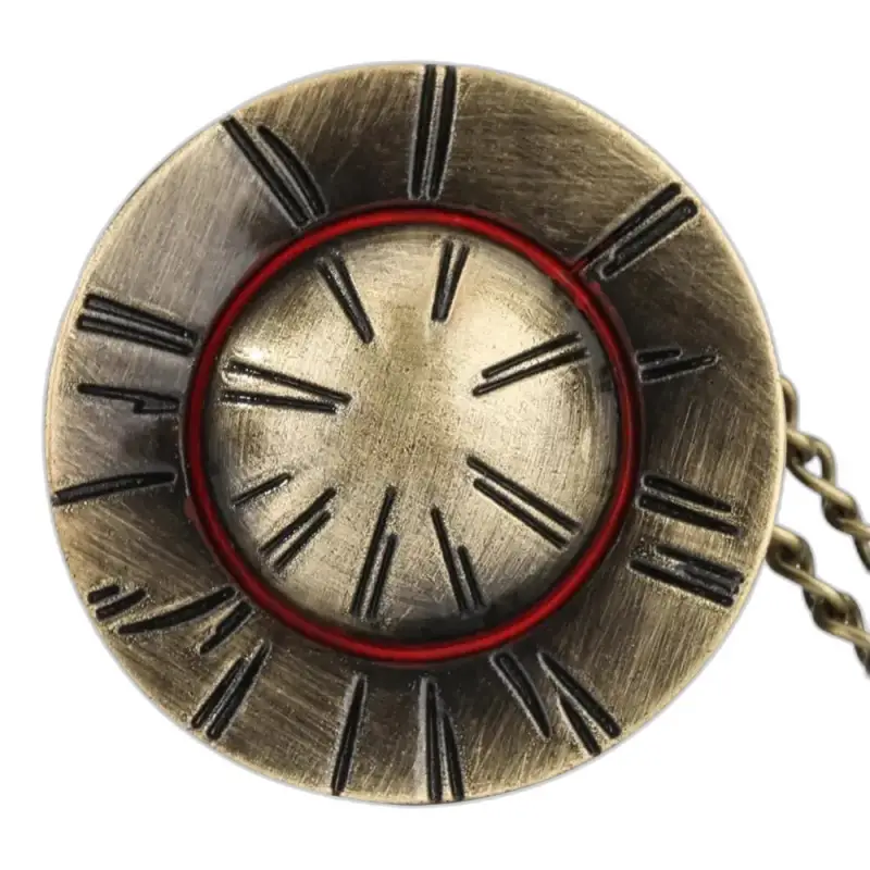 Origineel Collier Chapeau Bronze Horloge met bronskleurige zakwijzerplaat